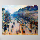 Boulevard Montmartre Camille Pissarro 1897 Poster (Vorne)