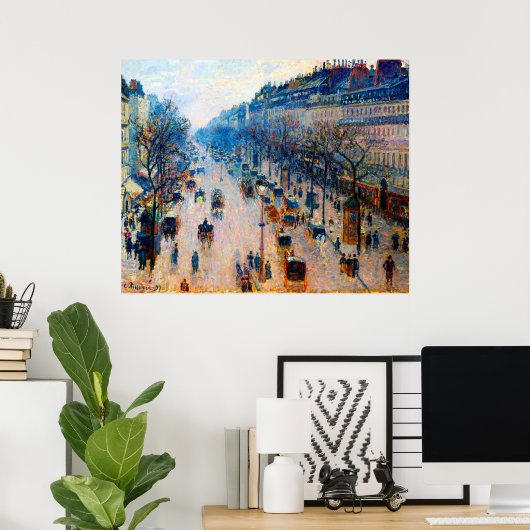 Boulevard Montmartre Camille Pissarro 1897 Poster (Heimbüro)