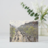 Boulevard Montmartre Camille Pissarro Postkarte (Stehend Vorderseite)