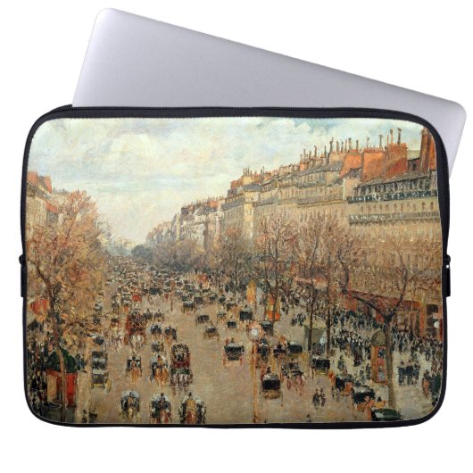 Boulevard Montmartre-Eremitage Camille Pissarro Laptopschutzhülle (Vorderseite)