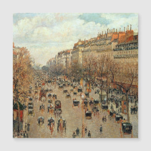 Boulevard Montmartre-Eremitage Camille Pissarro Magnetkarte