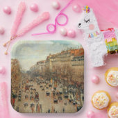 Boulevard Montmartre-Eremitage Camille Pissarro Pappteller (Party)