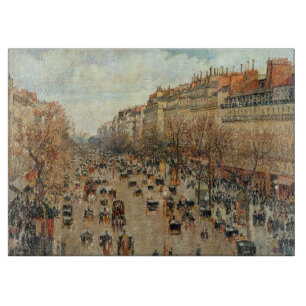 Boulevard Montmartre-Eremitage Camille Pissarro Schneidebrett