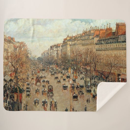 Boulevard Montmartre-Eremitage Camille Pissarro Sherpadecke (Vorderseite (Horizontal))