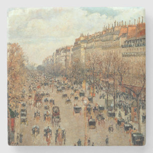 Boulevard Montmartre-Eremitage Camille Pissarro Steinuntersetzer