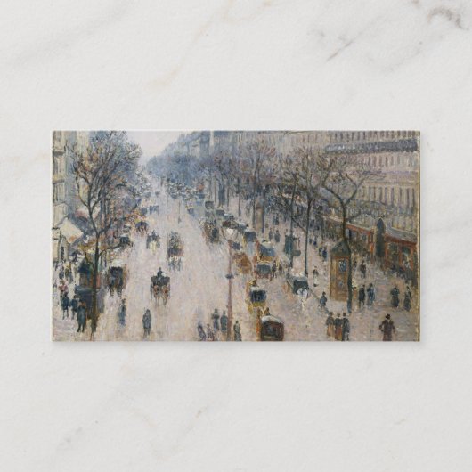Boulevard Montmartre - Paris - Camille Pissarro Visitenkarte (Vorderseite)