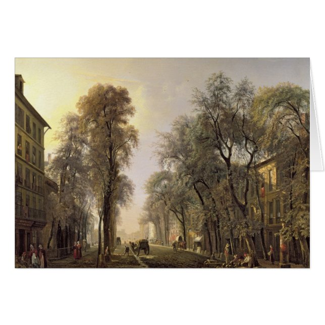 Boulevard Poissonniere im Jahre 1834 (Vorderseite (Horizontal))