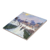 Boulevard Saint Denis Argenteuil von Claude Monet Fliese (Seite)
