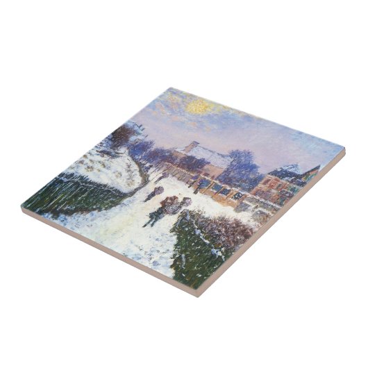 Boulevard Saint Denis Argenteuil von Claude Monet Fliese (Seite)