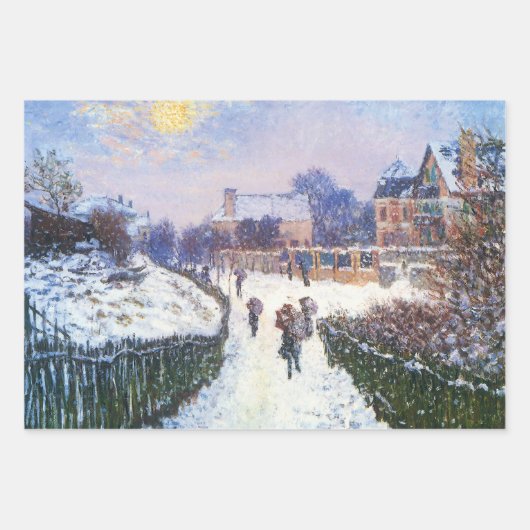Boulevard Saint Denis Argenteuil von Claude Monet Geschenkpapier Set (Vorderseite 2)