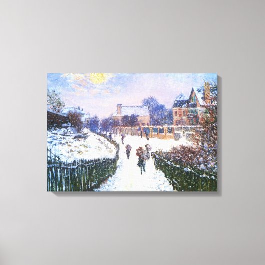Boulevard Saint Denis Argenteuil von Claude Monet Leinwanddruck (Vorderseite)