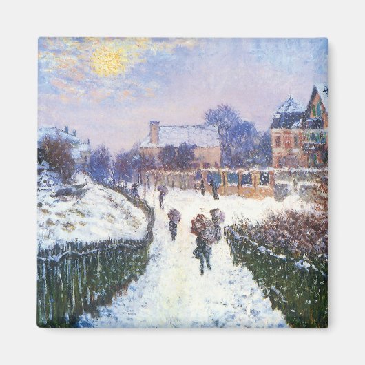 Boulevard Saint Denis Argenteuil von Claude Monet Magnet (Vorne)