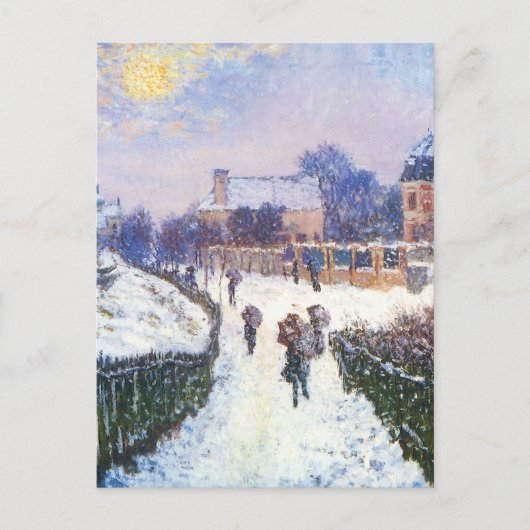 Boulevard Saint Denis Argenteuil von Claude Monet Postkarte (Vorderseite)