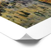 Boulevarde Montmartre in Night ~ Camille Pissarro Poster (Ecke)