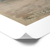 Boulevarde Montmartre in Night ~ Camille Pissarro Poster (Ecke)