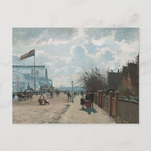 Boulevarde Montmartre in Night ~ Camille Pissarro Postkarte (Vorderseite)