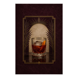 Boulevardier Art Deco Poster Bar Kunst