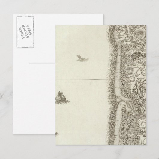 Boulogne Postkarte (Vorne/Hinten)