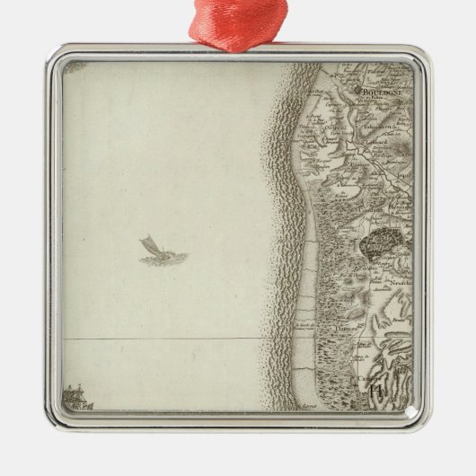 Boulogne Silbernes Ornament (Vorne)