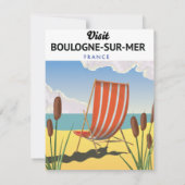 Boulogne-sur-Mer france travel poster (Rückseite)