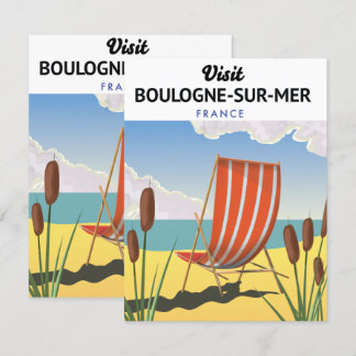 Boulogne-sur-Mer france travel poster