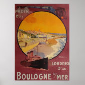 BOULOGNE SUR MER POSTER (Vorne)