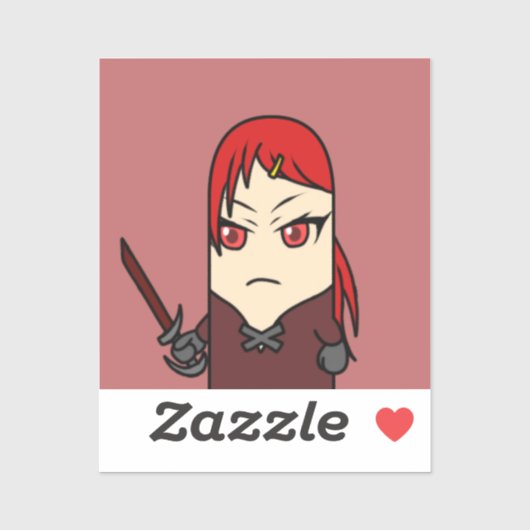 bouman1006 YAOYOROZU HEROs 村娘の火短剣使いジュイル Aufkleber (Blatt)