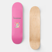 Bouman167-Sorte Regenbogen#7 Skateboard (Vorderseite)
