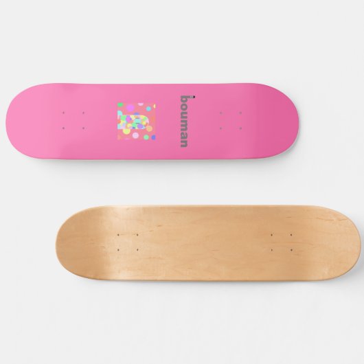 Bouman167-Sorte Regenbogen#7 Skateboard (Horizontal)
