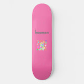 Bouman167-Sorte Regenbogen#7 Skateboard (Vorderseite)