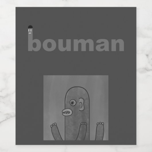 bouman68 Japanese monster アマビコ Weinetikett (Einzelnes Label)