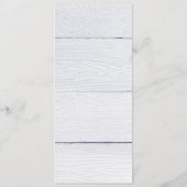 Bounce Calligraphie Wirbel (Navy Blue) Hochzeit Menükarte (Rückseite)