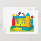 Bounce Castle Kids Postkarte (Vorne/Hinten)