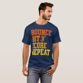 Bounce Hit Score Wiederholung Spikeball T-Shirt (Vorne ganz)