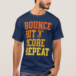Bounce Hit Score Wiederholung Spikeball T-Shirt