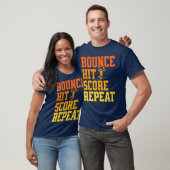 Bounce Hit Score Wiederholung Spikeball T-Shirt (Unisex)