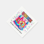 Bounce House Birthday Bash Serviette (Ecke)