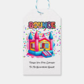 Bounce House Birthday Bash Vielen Dank Geschenkanhänger (Rückseite)