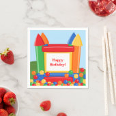Bounce House Birthday Paper Napkins Serviette (Beispiel)