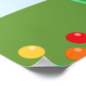 Bounce House Birthday Party Banner Poster (Ecke)