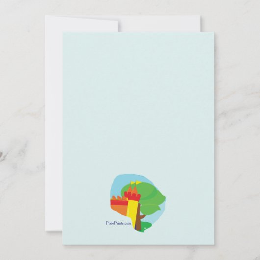 Bounce House Birthday Party Einladung (Rückseite)