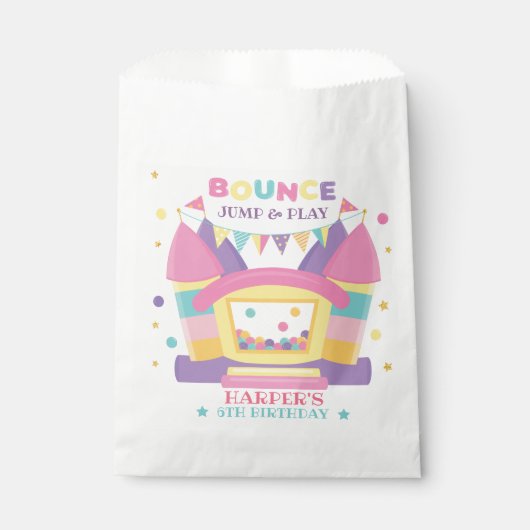 Bounce House Birthday Party Geschenktütchen (Vorderseite)