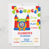 Bounce House Birthday Party Invitations Einladung (Vorderseite)