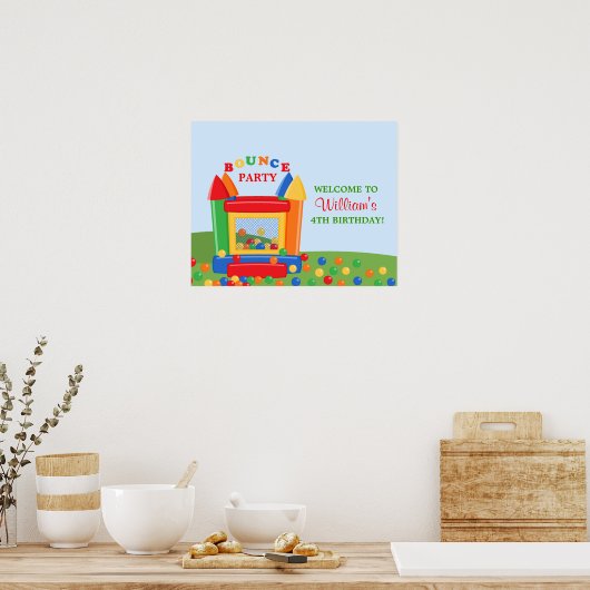 Bounce House Birthday Poster (Küche)