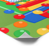 Bounce House Birthday Poster (Ecke)