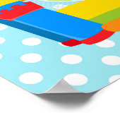 Bounce House Bouncy Castle Birthday Boy Poster (Ecke)