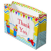 Bounce House Bouncy Castle Birthday Boy Vielen Dan Große Geschenktüte (Rückseite Schrägansicht)