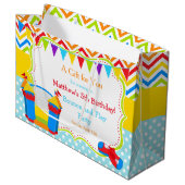 Bounce House Bouncy Castle Birthday Boy Vielen Dan Große Geschenktüte (Vorderseite Schrägansicht)