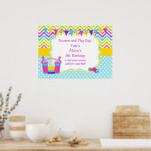 Bounce House Bouncy Castle Birthday Girl Poster (Küche)