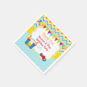 Bounce House Bouncy Castle Geburtstagsparty Serviette (Ecke)